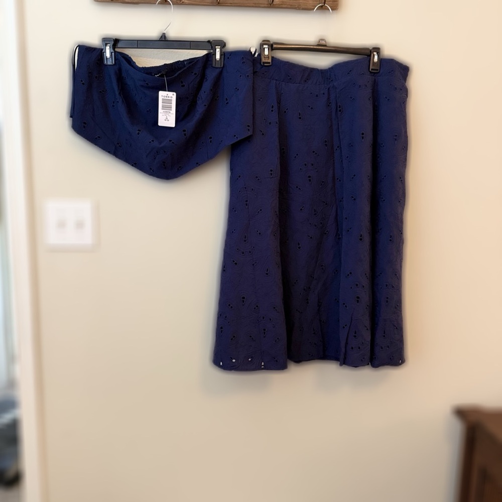 Torrid Navy Blue Women's Skirt Set size 2